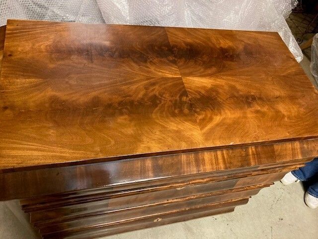 Polished Mahogany Chest Of Drawers photo Furniture