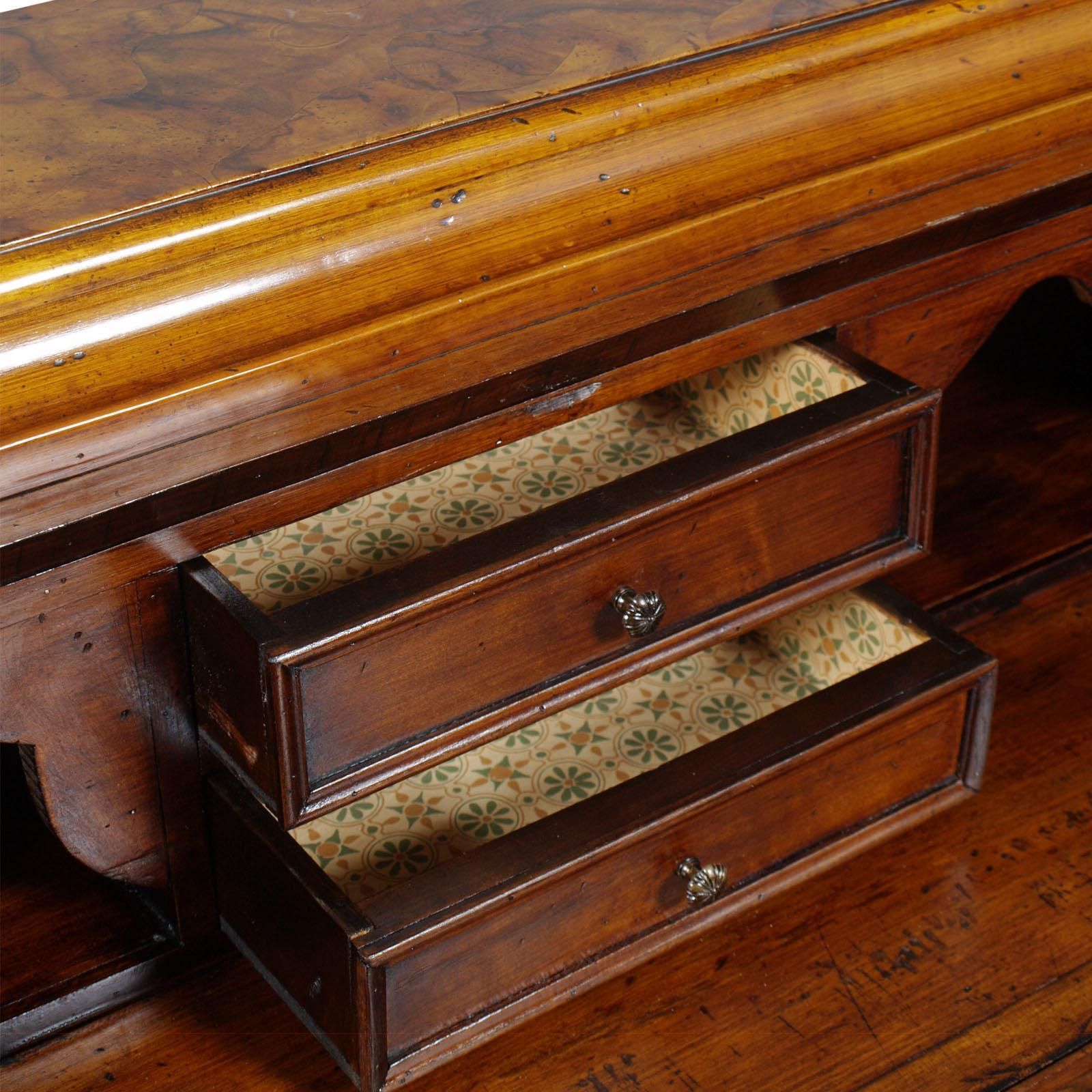 Secretaire Style 700 Lombardo By "Bottega Milanese Dei Valentini", Walnut & Burl photo buy