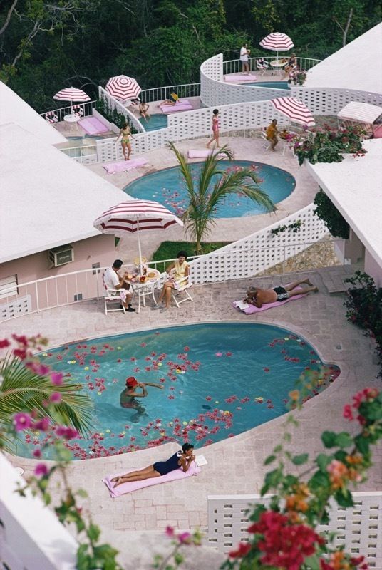 Slim Aarons 'Las Brisas Hotel' Framed White