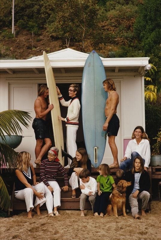 Slim Aarons 'Laguna Beach' Framed White