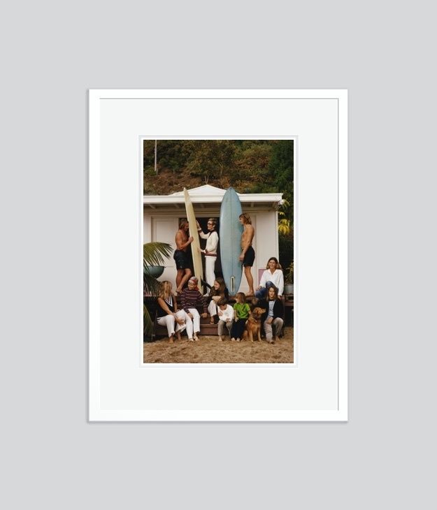 Slim Aarons 'Laguna Beach' Framed White photo furniture