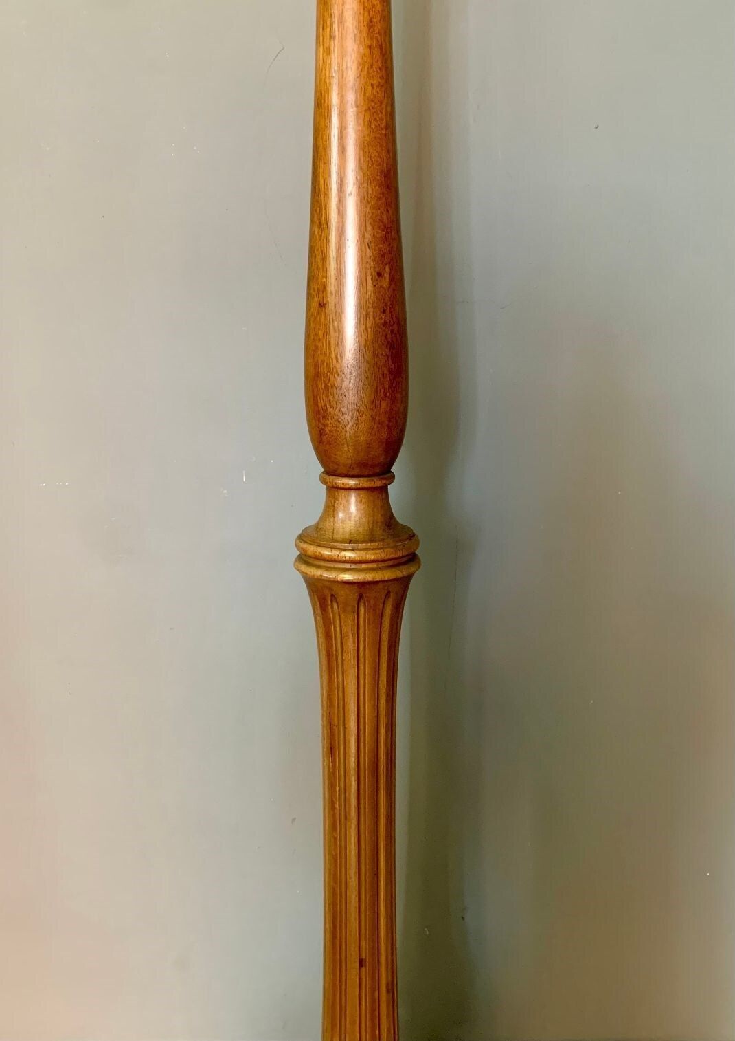 Antique Wooden Turned Floor / Standard Lamp photo for sale