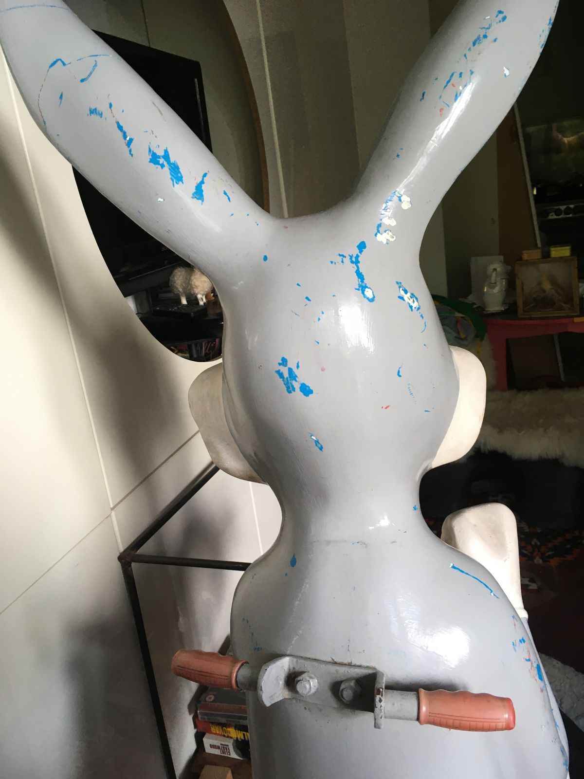 Merry Go Round Carousel Ex Ride Standing Figure Cartoon Bugs Like Bunny Rabbit 1970 1980 photo Furniture