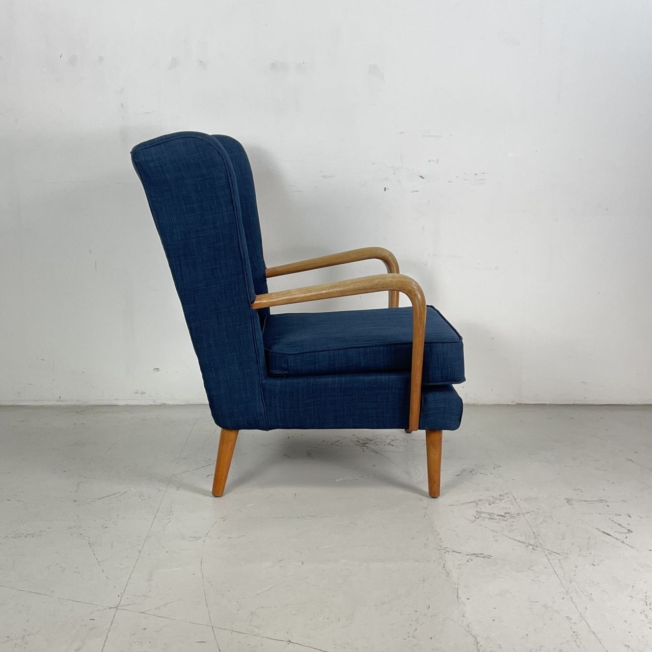 photo furniture 1950s Bambino Armchair By Howard Keith For Hk Furniture In Navy Blue