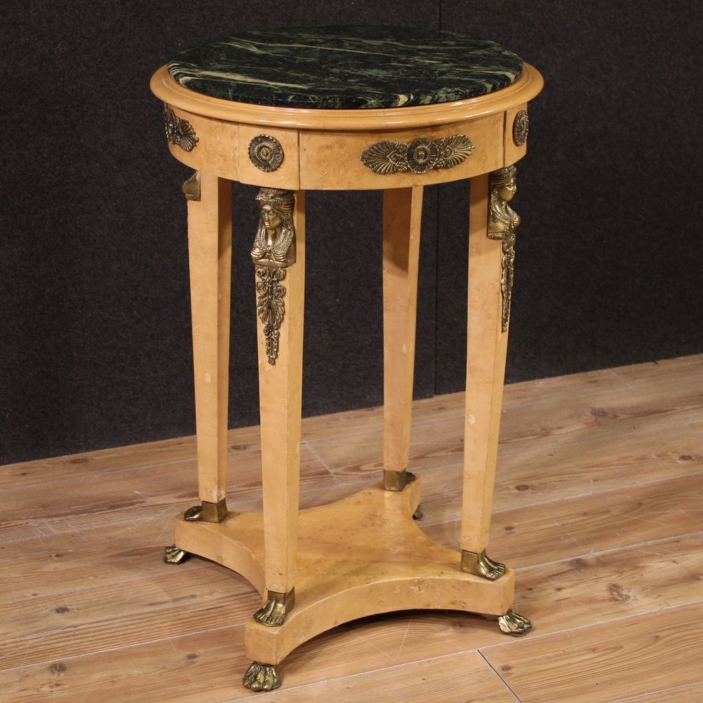 French Side Table In The Style Of Retour D'egypte From The 60s