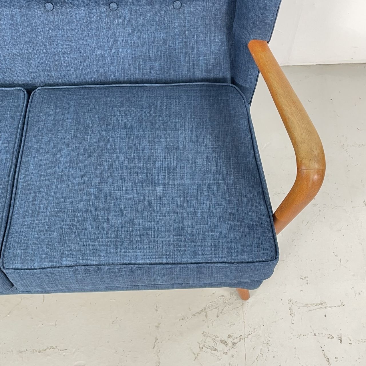 1950s Bambino Sofa By Howard Keith For Hk Furniture In Navy Blue photo 1580.0