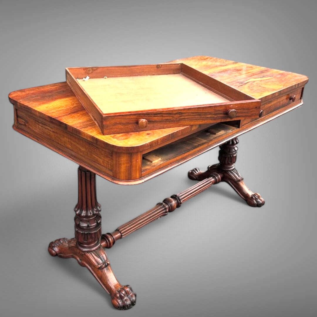 Exceptional Antique Gillows Georgian Rosewood Library/Hallway Centre Table Circa 1830 photo vinterior