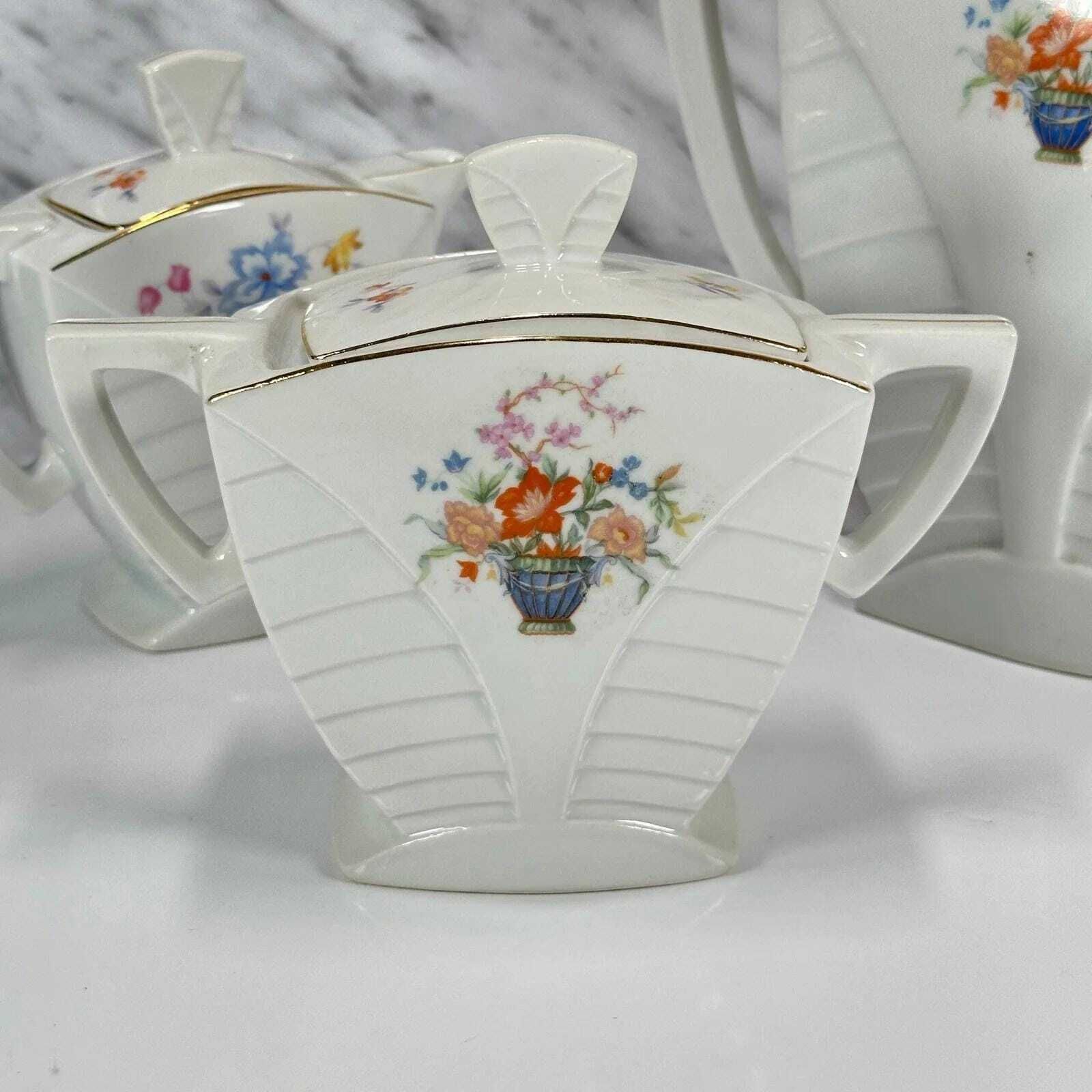 Mz Altrohlau Porcelain Art Deco Tea Set, Czechoslovakia photo buy