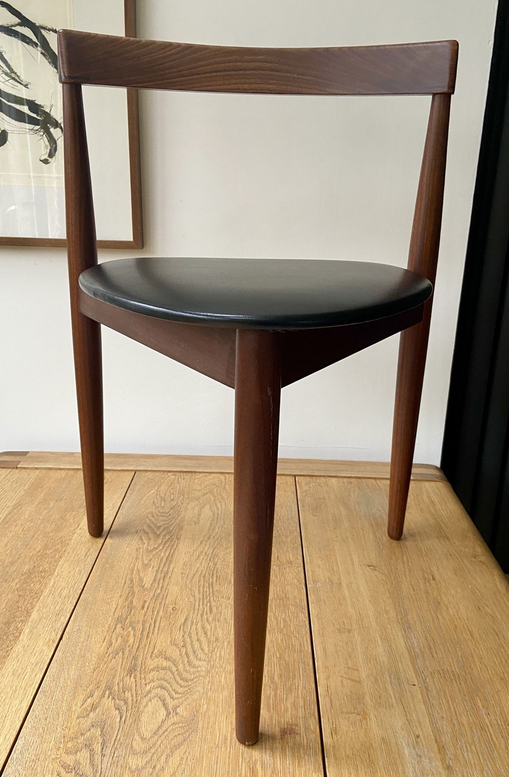 Set Of 4 Hans Olsen For Frem Rojle Tripod Chairs Mid Century Modern, Danish, Teak photo vintage