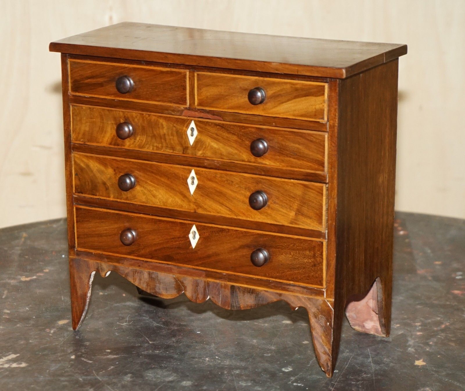 Antique Georgian Circa 1780 1820 Seashell Specimen Collectors Chest Of Drawers photo furniture