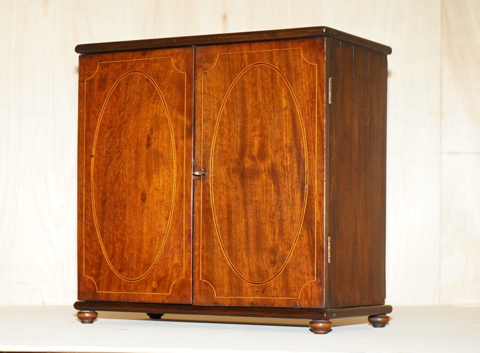Fully Restored Fine & Antique Georgian Sheraton Collectors Cabinet Circa 1820