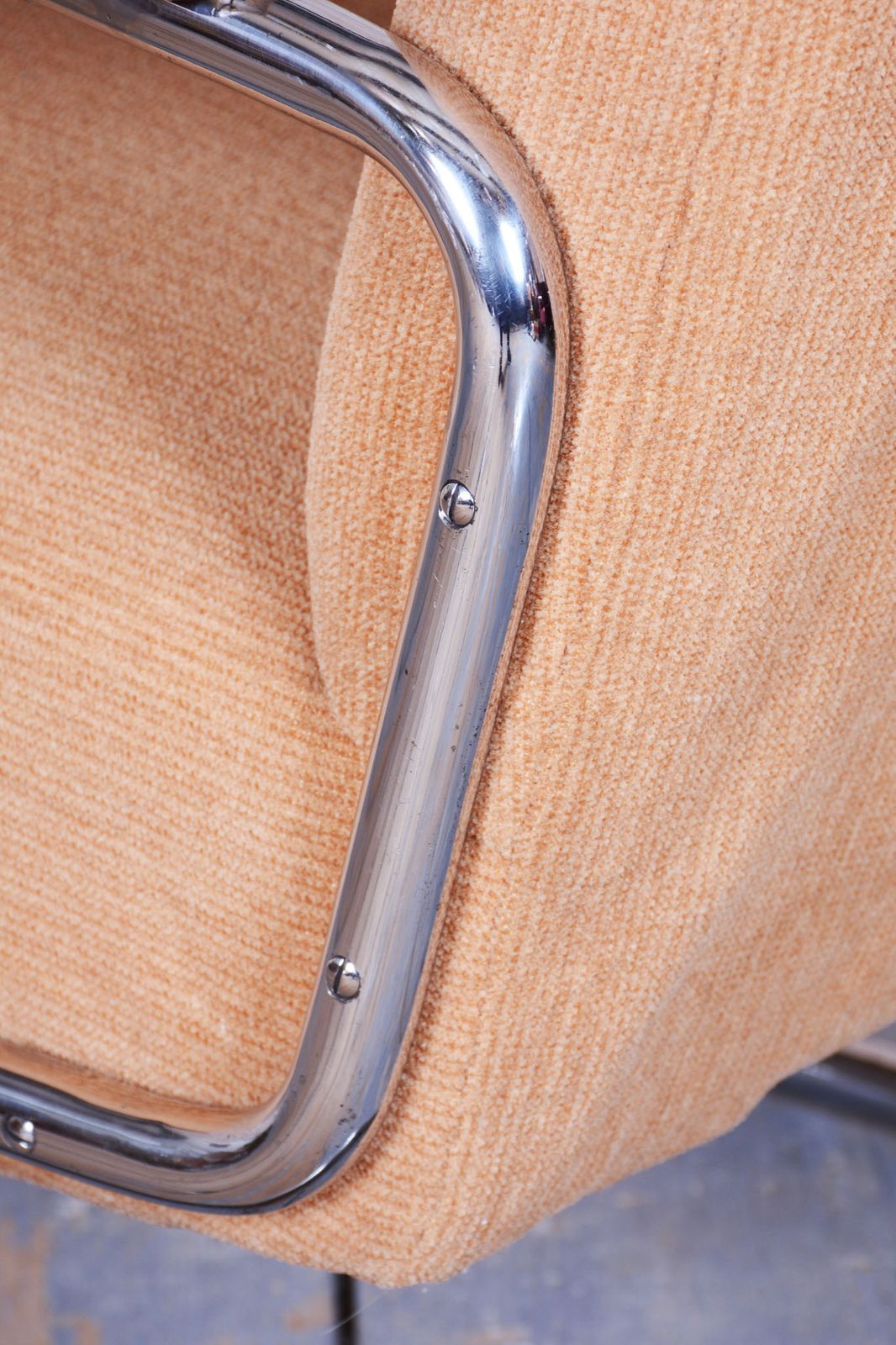 photo furniture Original Bauhaus Armchair, By Thonet, Beech, Chrome, Germany, 1930s