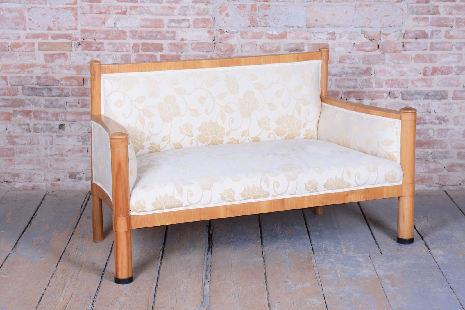 Restored Biedermeier Sofa, Cherry Wood, Revived Polish, Austria, 1830s photo 2450.0