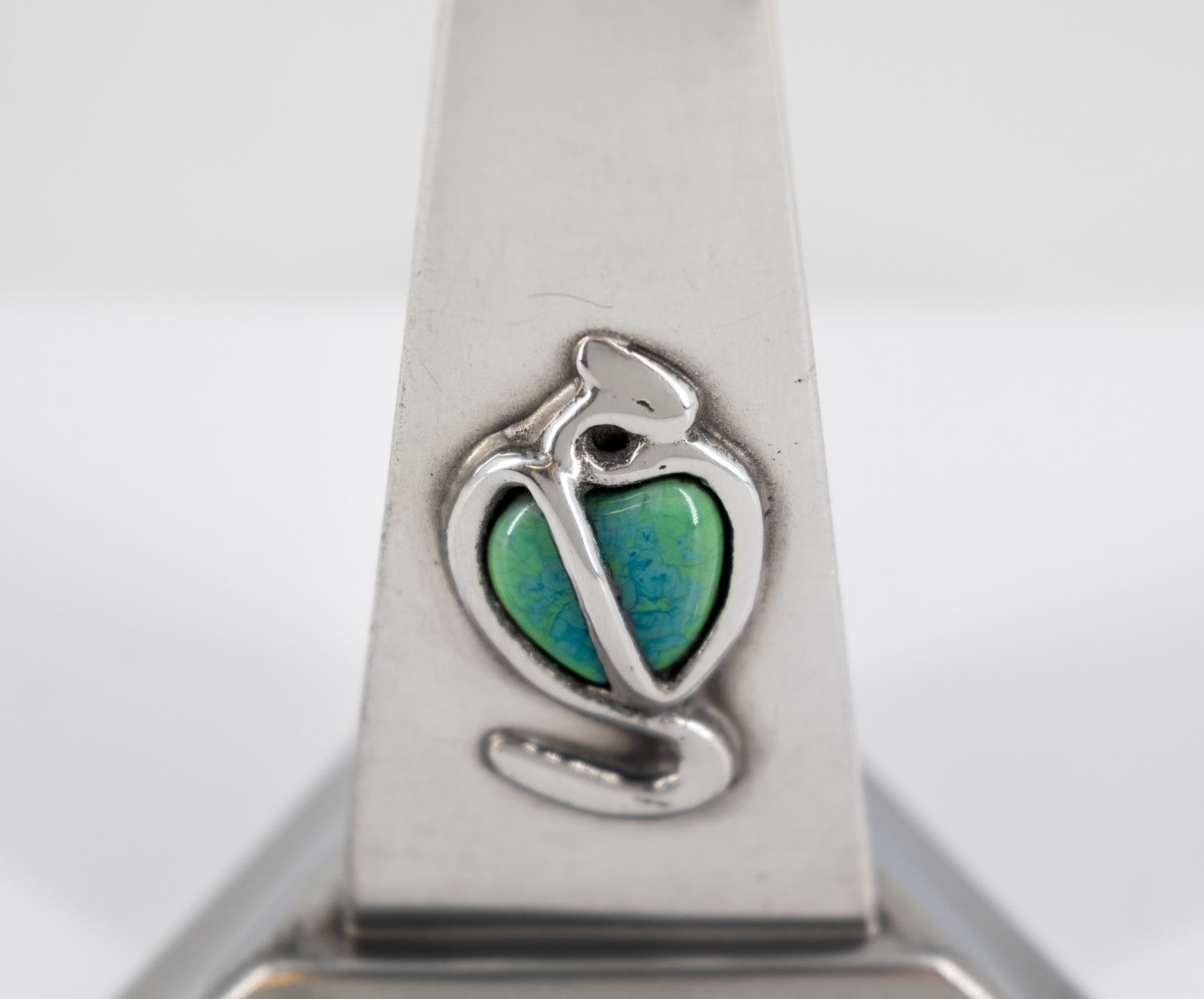 Art Nouveau Pewter & Cabochon Tree Ring Stand Holder By G L Connell London Circa 1900 photo 645.0