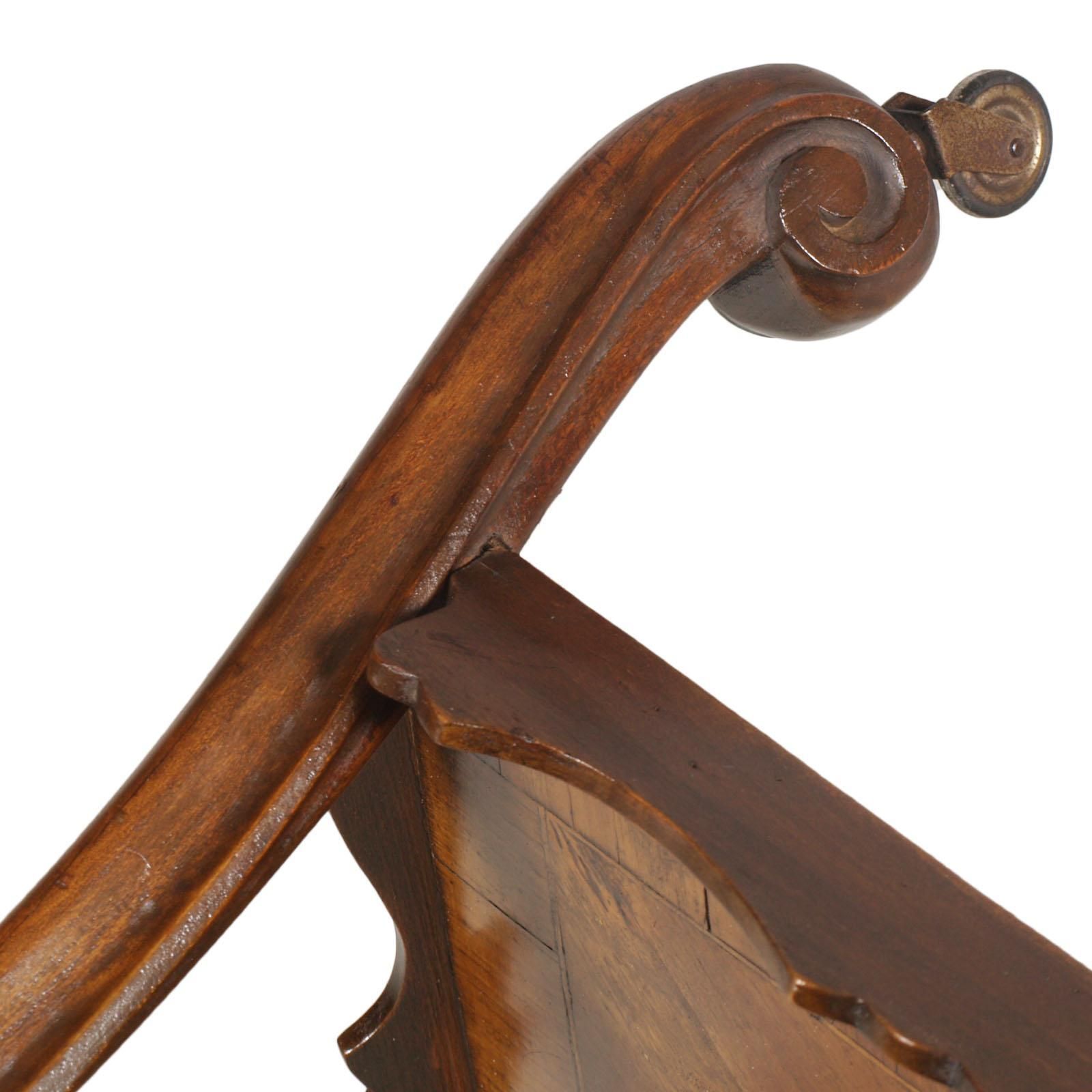 Trolley Bar Cart Baroque Revival, Hand Carved Walnut, Veneer Inlaid, Burl Walnut photo 2951.2