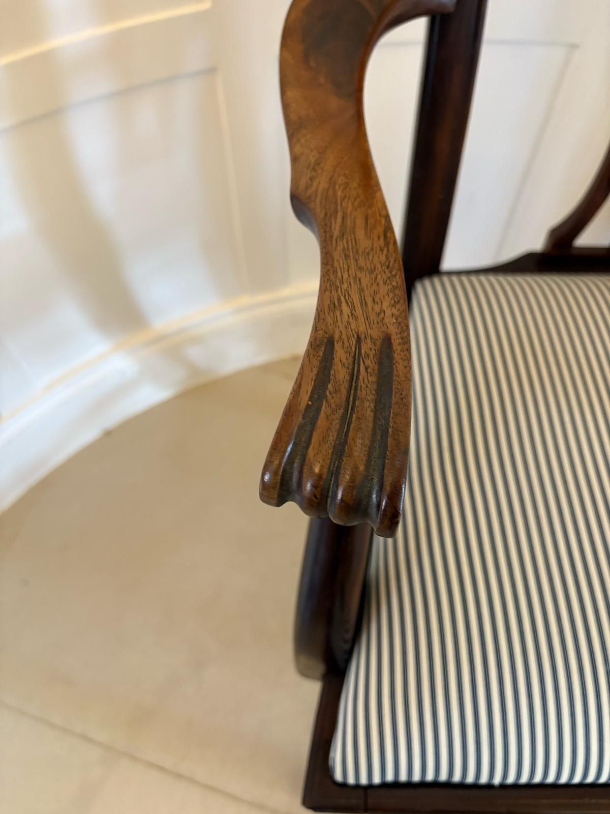 4495.0 Set Of 8 Antique Early 20th Century Quality Mahogany Dining Chairs photo