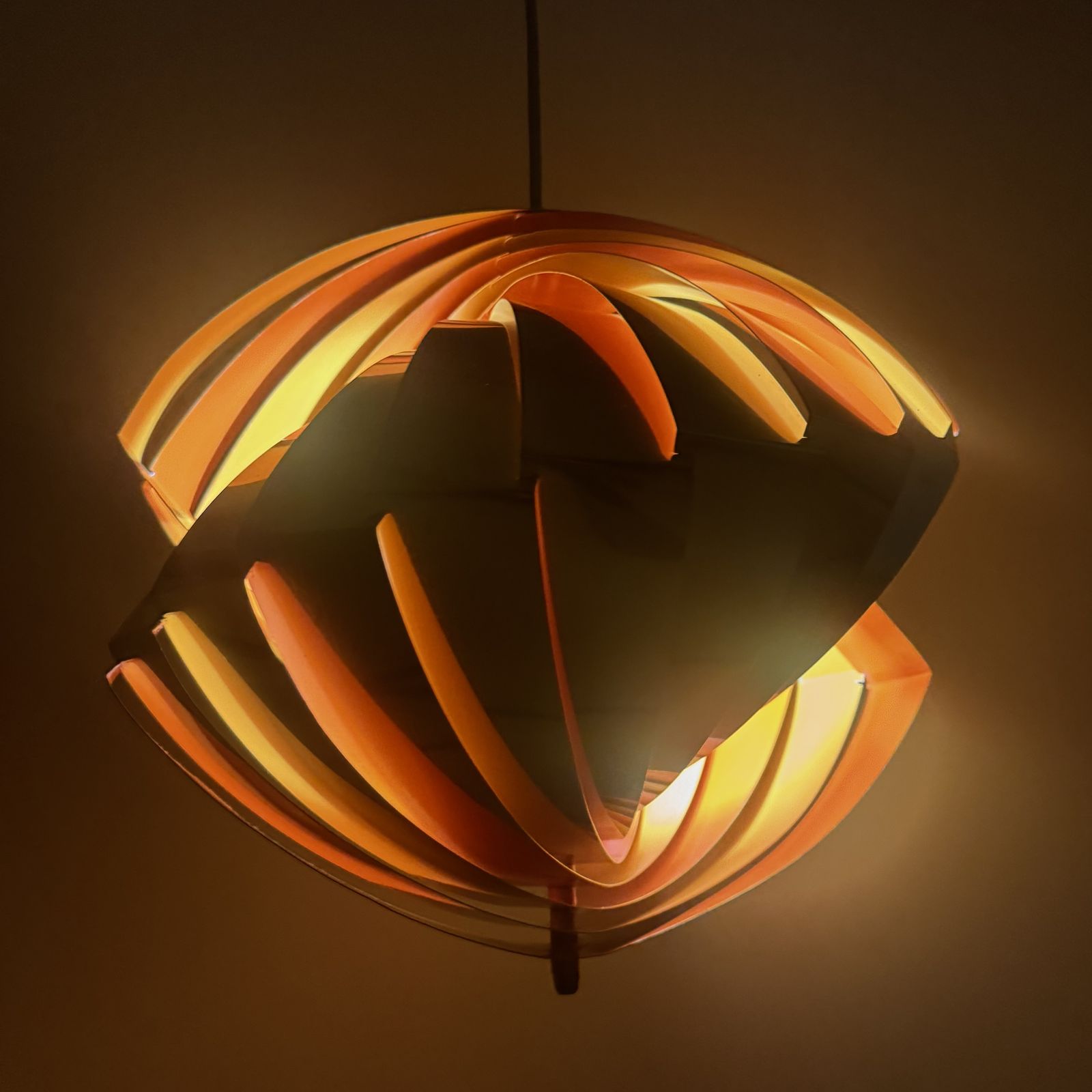 A 1960s Danish  Louis Weisdorf Konkylie Pendant Lamp For Lyfa, 1963. photo for sale
