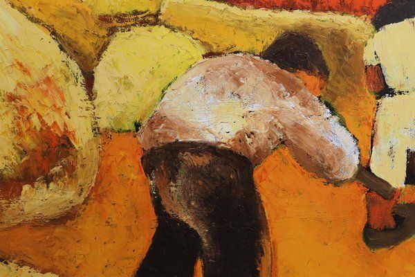 Piet Van Den Buys, Large Landscape, 1950s, Oil On Canvas photo 912.0