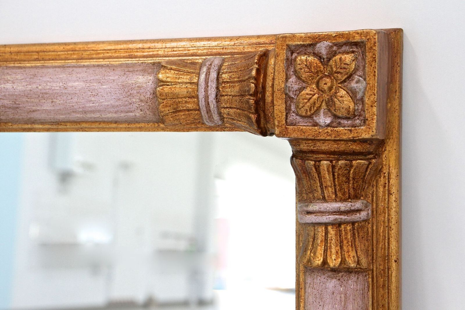 Mid Century Gilt Wall Mirror, Handcarved, 20th Century   Italy Ca. 1950 photo 2310.0