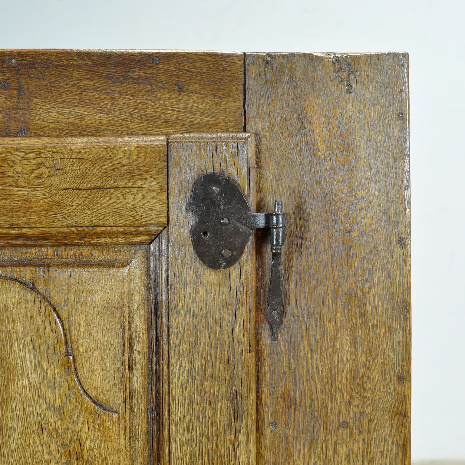Antique Oak French Cabinet, Circa 1820 photo Furniture