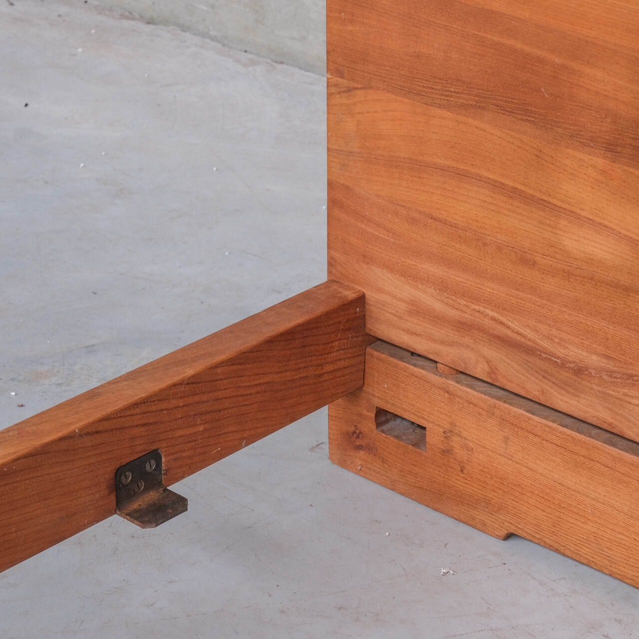 photo furniture Pierre Chapo Mid Century L02a Elm Single Day Bed (1 Available)