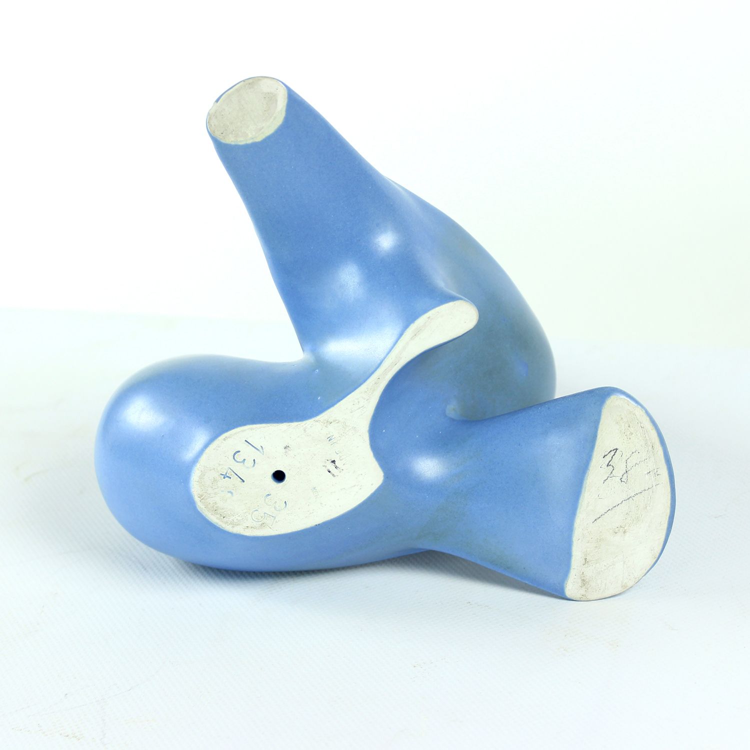 photo furniture Ceramic Sculpture Of Two Blue Doves,  Keramia 1960s