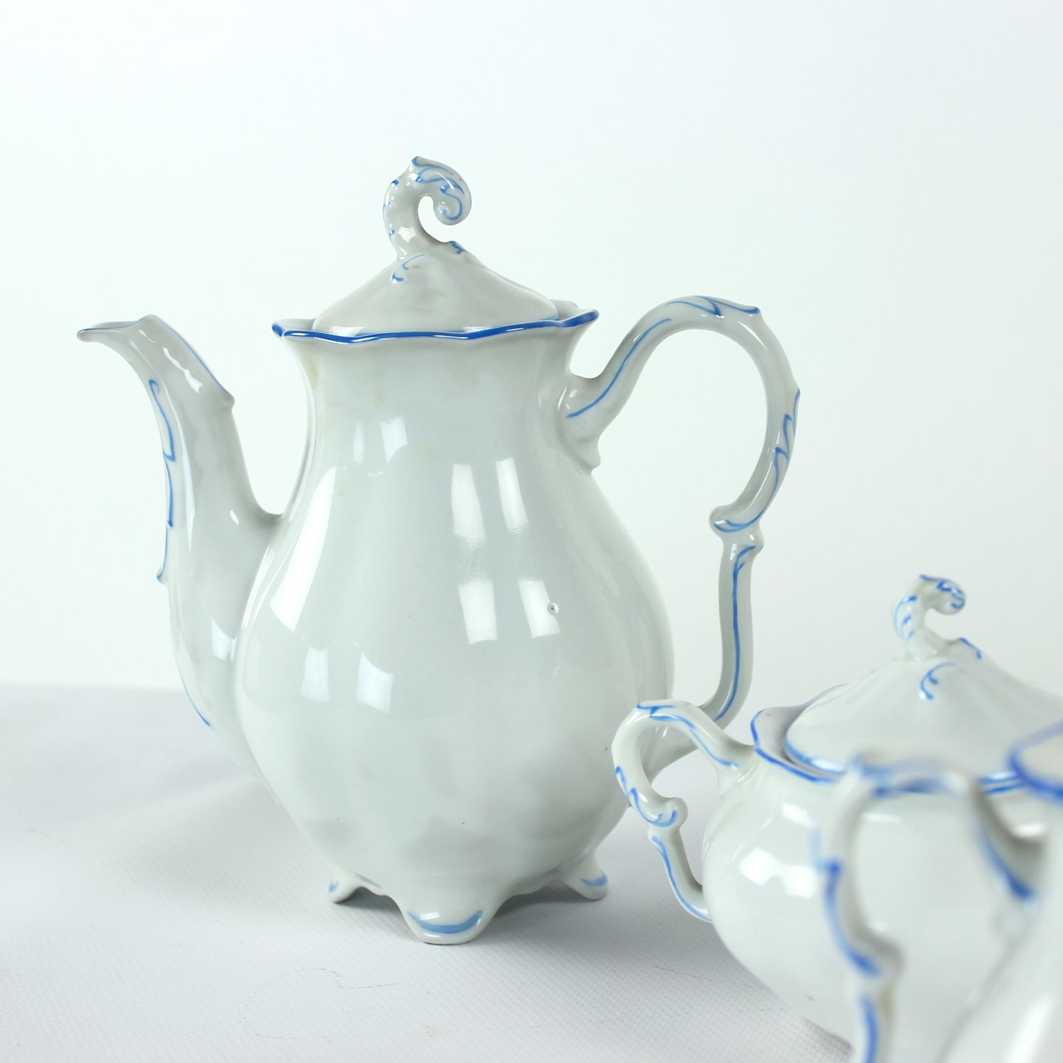 photo furniture Tea / Coffee Porcelain Set By Pirkenhammer Brezova, 1950s