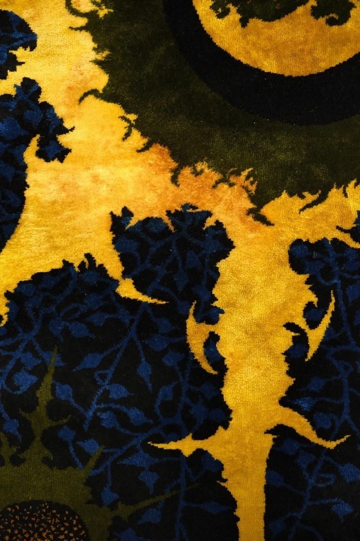 photo buy Xxl Wool Rug Saturne By Marc Petit For Saint Frères, France 1960s