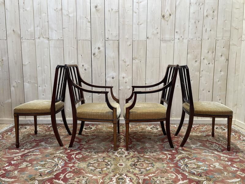 Paire De Fauteuils Et Paire De Chaises Anglais photo furniture