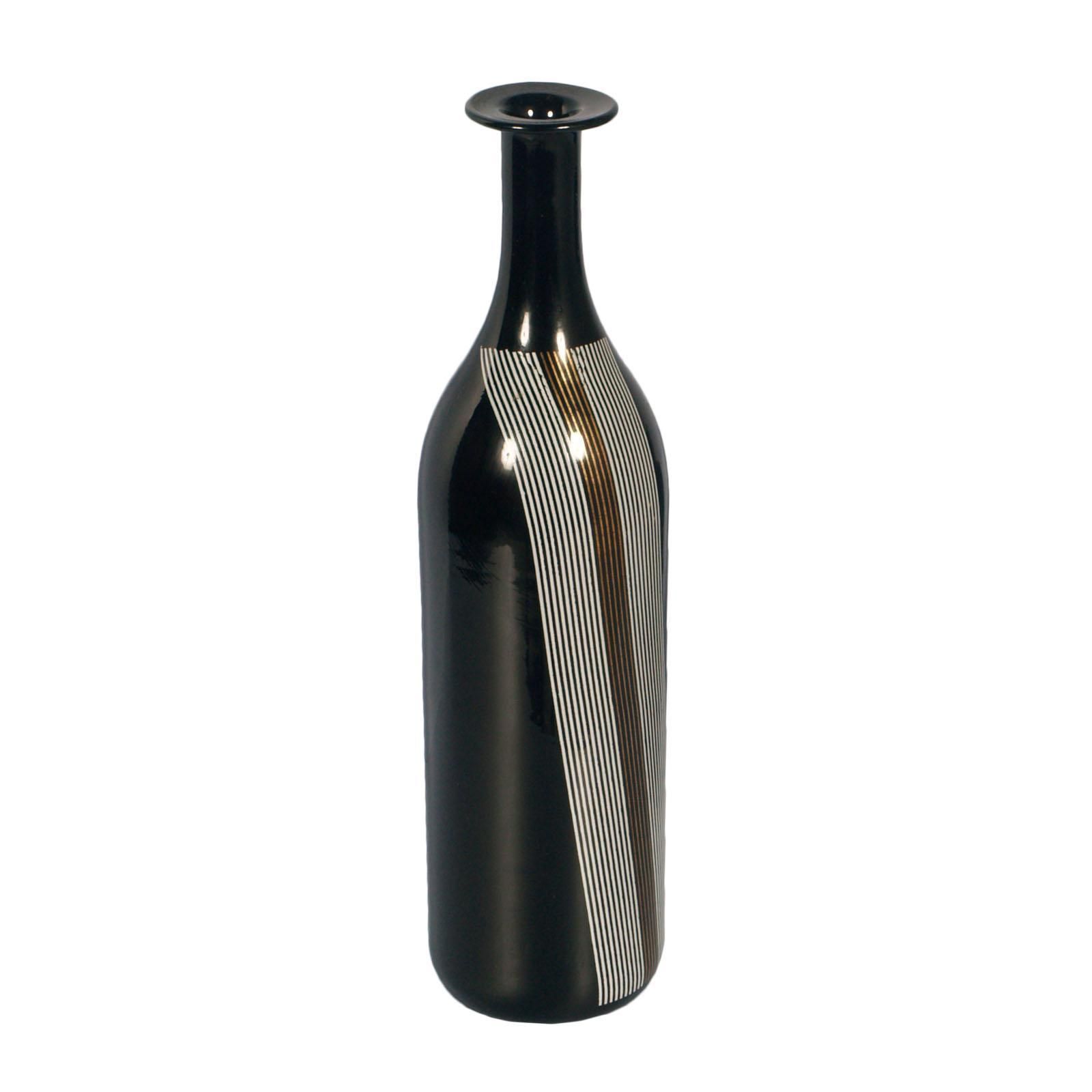 Set Of Vases Tapio Wirkkala For Venini Attributable In Blown Black Murano Glass photo furniture