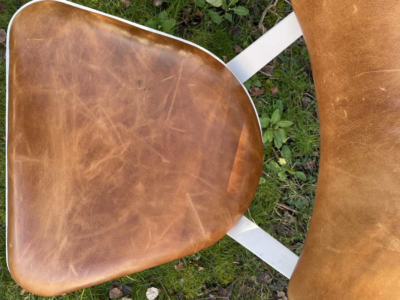 2 Ernest Race Ba3,  Chairs Mid Century Design Probably Made In 1990s Brown Leather And Red Leather photo vintage