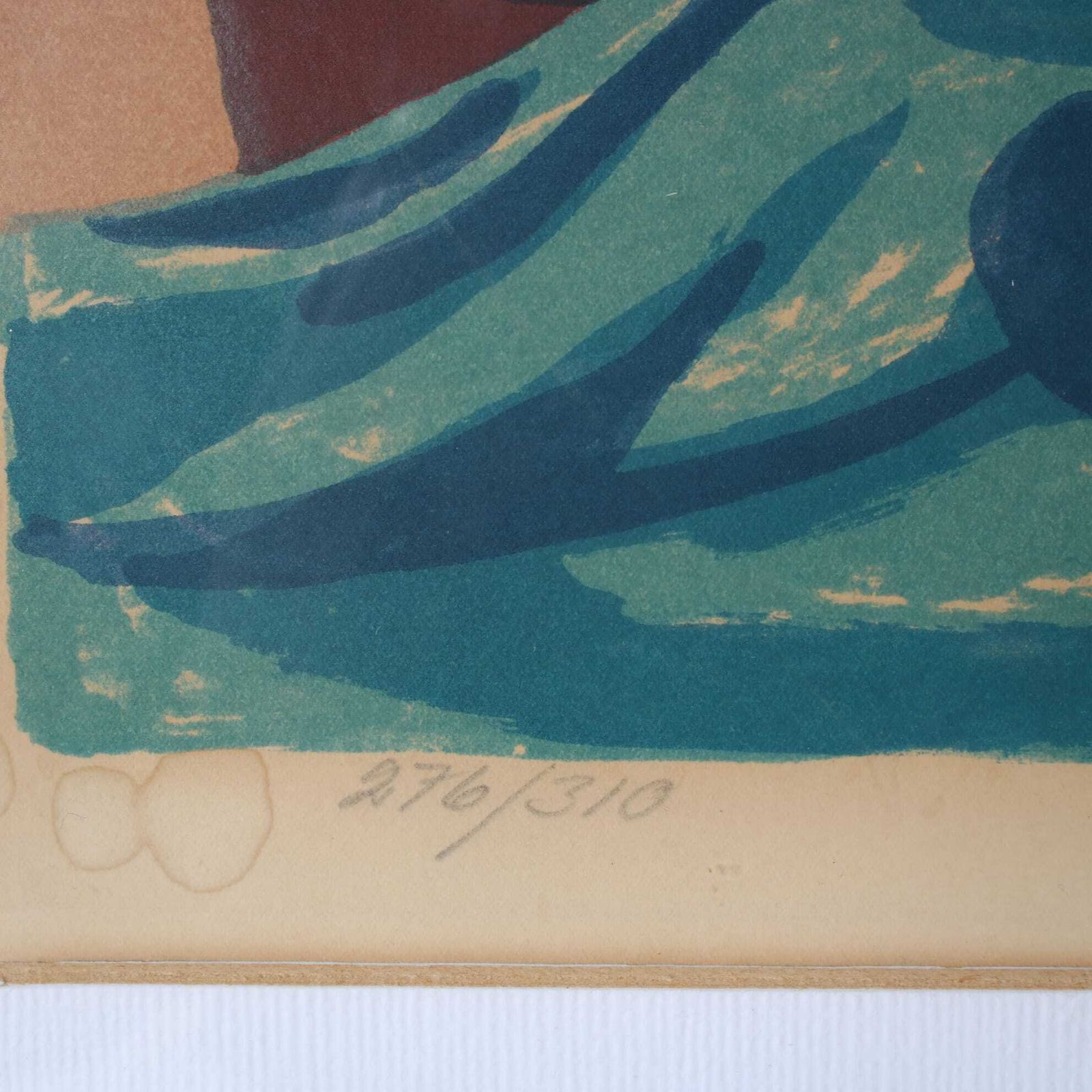 1950s Framed Lithograph By Lars Norrman, Sweden photo for sale