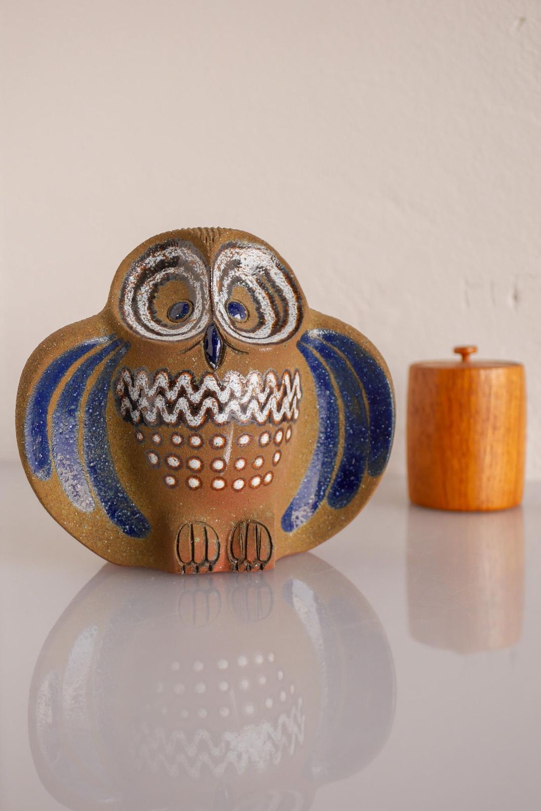Owl Figurine In Ceramic By Thomas Hellström For Nittsjö, Sweden photo Home Decor