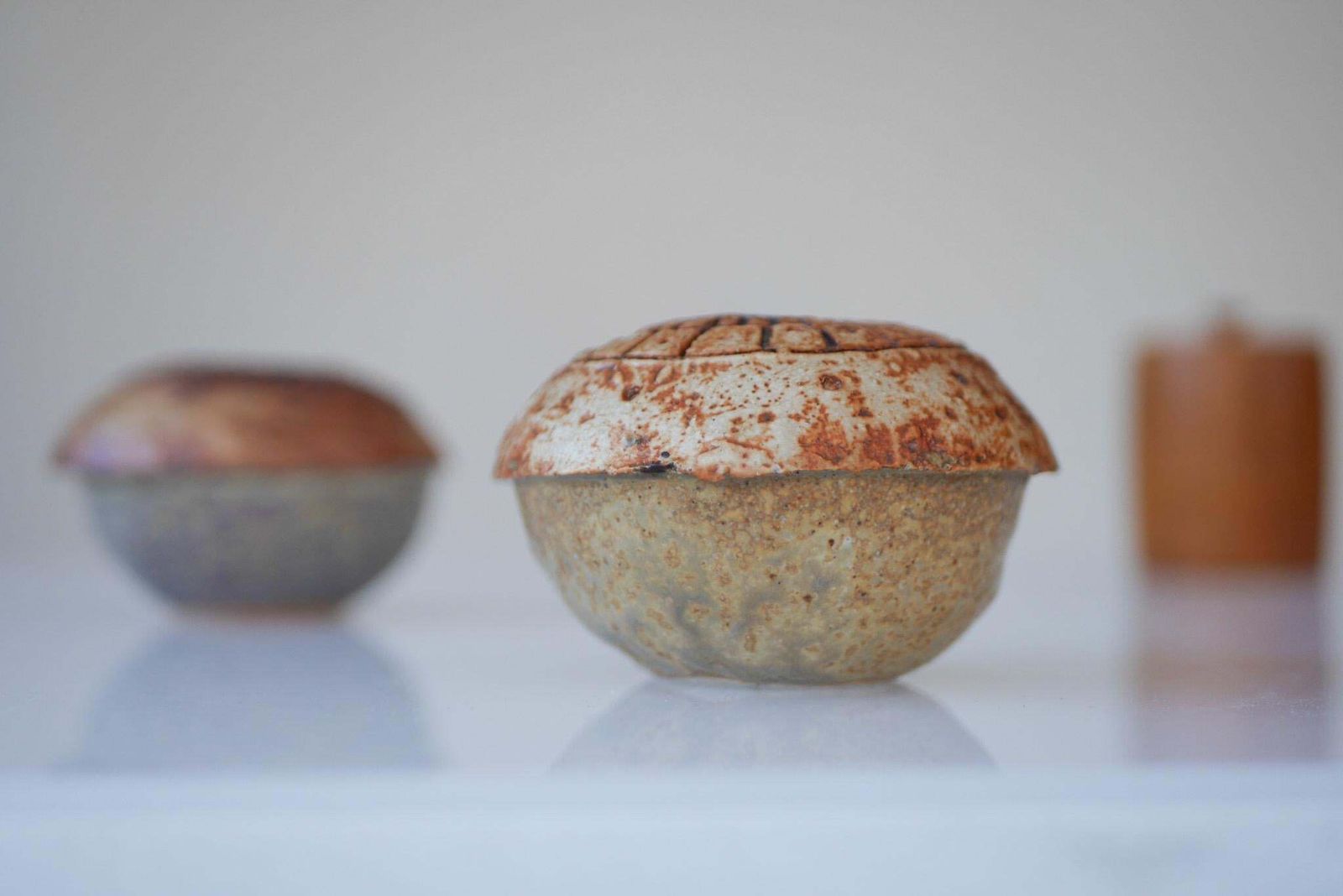 Brutalist Studio Pottery Vases Or Pots By Bernard Rooke, 1960s, Set Of 2 photo Home Decor