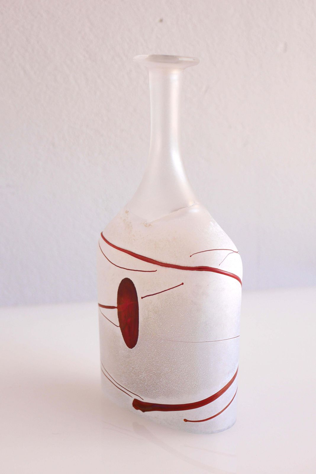 Home Decor Glass Art Vase From "Artist Collection" By Vallien, Kosta, Sweden photo