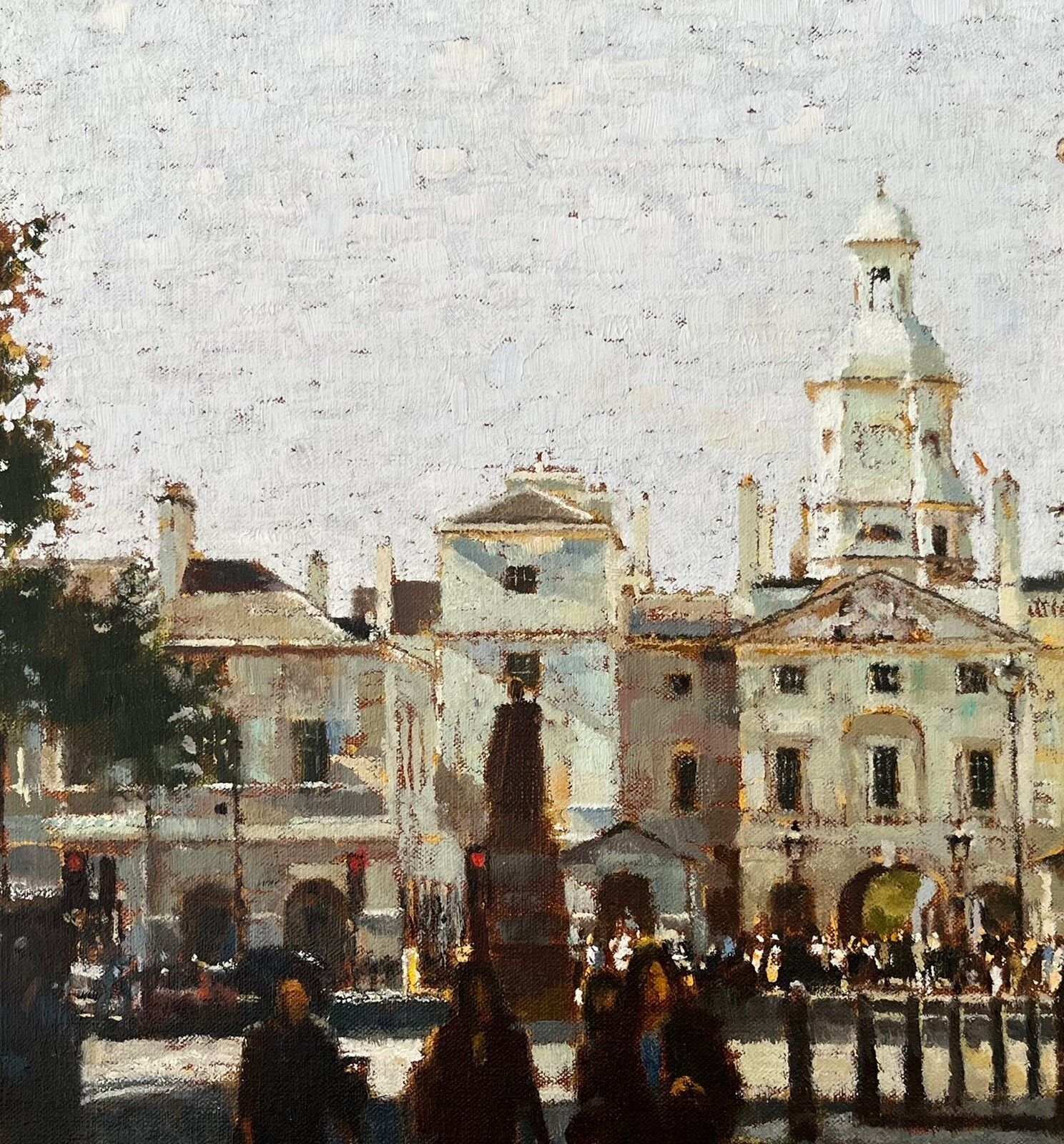 photo vintage Dennis Syrett British Contemporary Impressionism Oil On Canvas