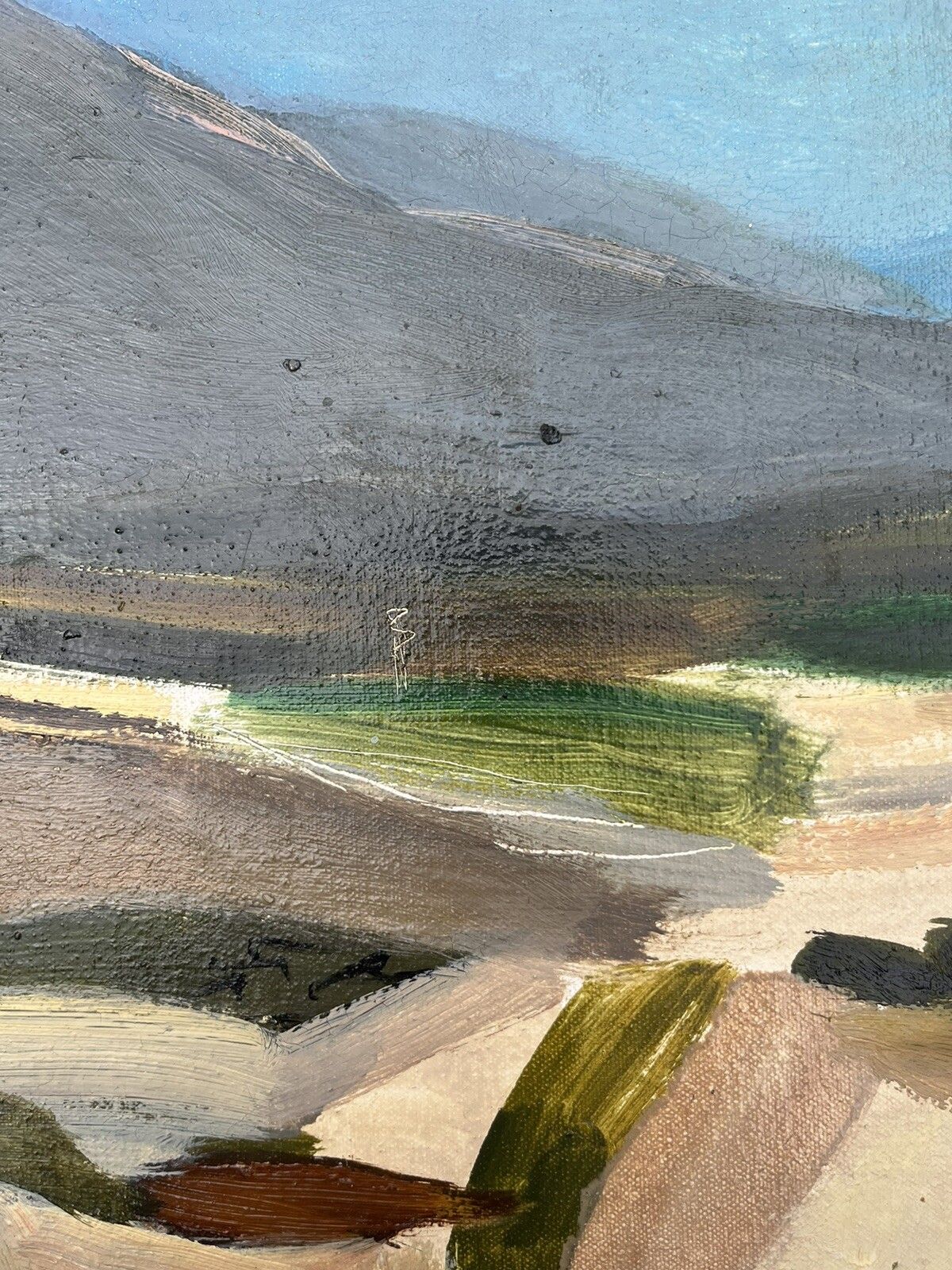 David Ralph Simpson British Late 20th Century Oil On Board Landscape photo vintage