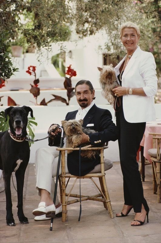Slim Aarons 'Count And Countess Jaime De Mora Y Aragon' Framed White