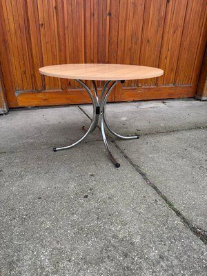 Italian Round Effezeta Dining Table With Chairs, 1990s, Set Of 5 photo 3432.0