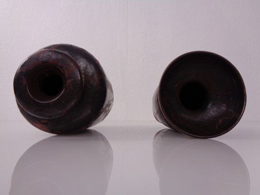photo vintage German Studio Ceramic Vases By Otto Keramik, 1960s, Set Of 2