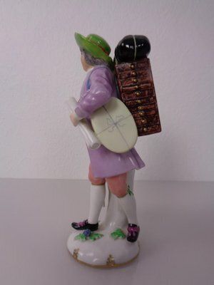 photo furniture Porcelain Map Seller Figurine From Augarten Vienna, Austria, 1930s