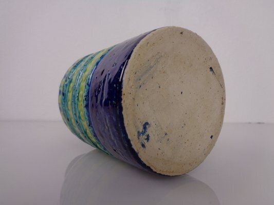 227.0 Studio Ceramic Vase By Aldo Londi For Bitossi, 1960s photo
