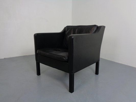 2321 Leather Armchair By Børge Mogensen For As Fredericia Stolefabrik, Denmark, 1960s photo vinterior
