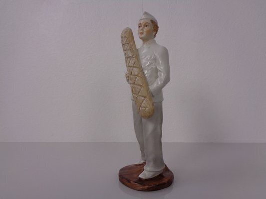 Porcelain Figurine Of Baker With Baguette, Denmark, 1920s photo furniture