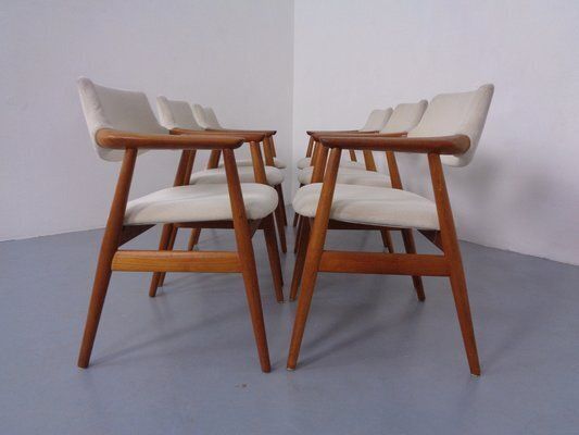 photo for sale Danish Teak Armchairs By Svend Aage Eriksen For Glostrup, 1960s, Set Of 6