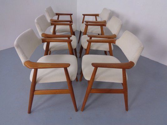 Furniture Danish Teak Armchairs By Svend Aage Eriksen For Glostrup, 1960s, Set Of 6 photo