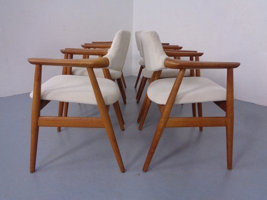 photo buy Danish Teak Armchairs By Svend Aage Eriksen For Glostrup, 1960s, Set Of 6
