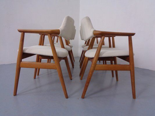 photo vintage Danish Teak Armchairs By Svend Aage Eriksen For Glostrup, 1960s, Set Of 6