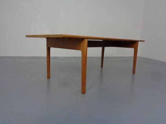 1220.0 Teak Coffee Table By Hans J. Wegner For Andreas Tuck, 1950s photo