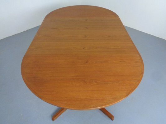 Extendable Teak Dining Table By Bernhard Pedersen & Son, Denmark, 1960s photo vintage